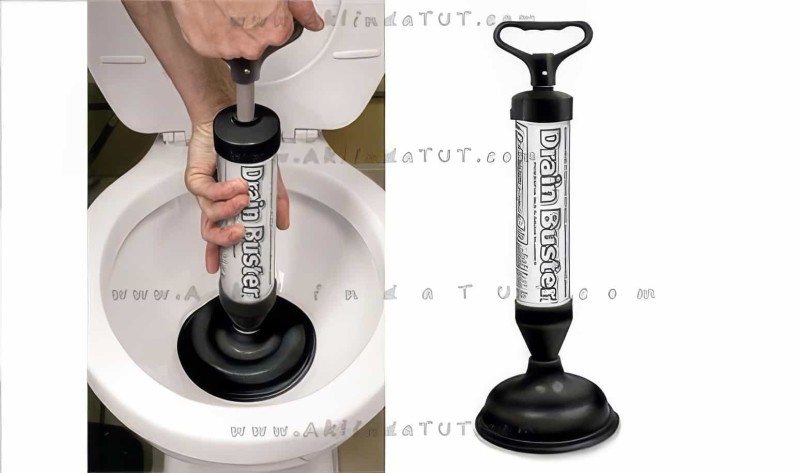 Tıkalı Lavabo Ve Tuvalet Açıcı Pompa Drain Buster - Thumbnail