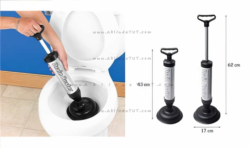 Tıkalı Lavabo Ve Tuvalet Açıcı Pompa Drain Buster - Thumbnail