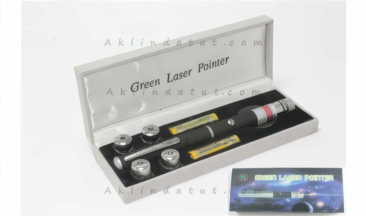 Yeşil Lazer Pointer 100mw (green Laser) 5 Başlıklı