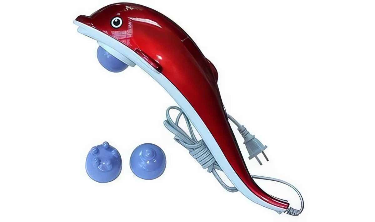 Yunus Model Titreşimli İnfrared Elektronik Masaj Aleti Boyun Bel Sırt Dolphin İnfrared Massager Jt-889 28watt