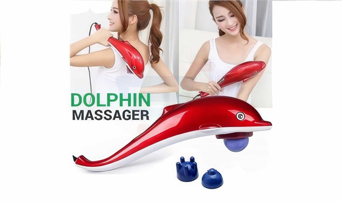 Yunus Model Titreşimli İnfrared Elektronik Masaj Aleti Boyun Bel Sırt Dolphin İnfrared Massager Jt-889 28watt
